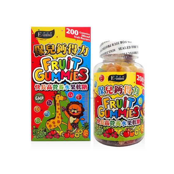 伊高頓 - 保兒鈣得力 兒童水果軟糖 - 200粒