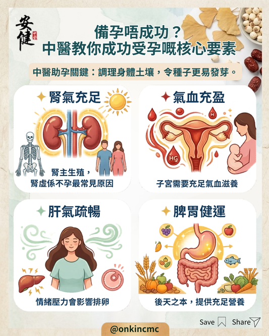 【中醫備孕｜備孕唔成功，係好多夫婦面對嘅問題】