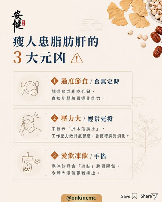 【脂肪肝 ︳瘦人都會有脂肪肝？！】